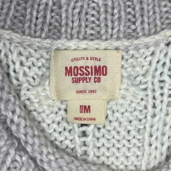 Womens White and Grey Sweater - M - Picture 4 of 4